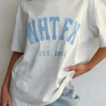 Give It Away Oversized Grey Marle Tee