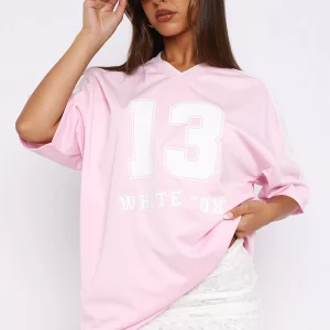 Go For The Shot Oversized Pink Jersey-1