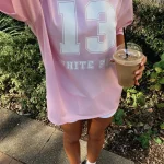 Go For The Shot Oversized Pink Jersey