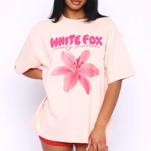 Got That Glow Oversized Peach Tee