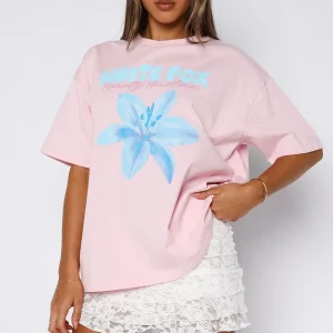 Got That Glow Oversized Pink Tee-1