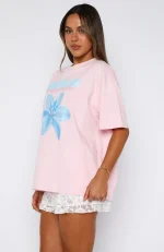 Got That Glow Oversized Pink Tee-2