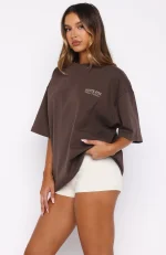 Having My Way Oversized Chocolate Tee-3
