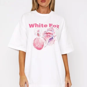 Hear The Ocean Oversized White Tee-1