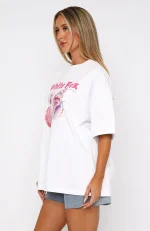 Hear The Ocean Oversized White Tee-2
