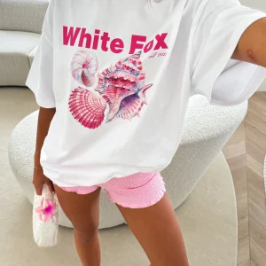 Hear The Ocean Oversized White Tee