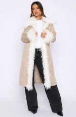 Help Me Down Coat Beige-2