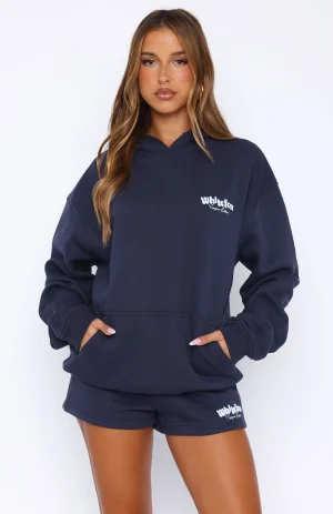 High Above Oversized Hoodie Navy-1