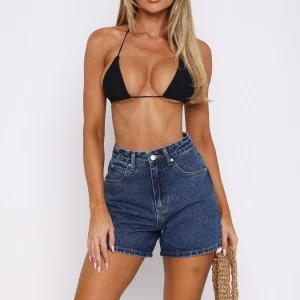 Hurt Feelings Denim Cobalt Blue Wash Short-1