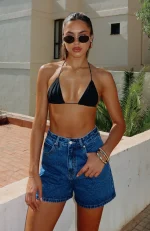 Hurt Feelings Denim Cobalt Blue Wash Short