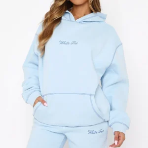Instant Attraction Oversized Hoodie Baby Blue-1