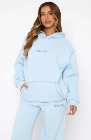 Instant Attraction Oversized Hoodie Baby Blue-1
