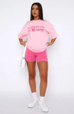 Just To Be Popular Bike Pink Short-3