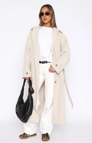 Keep A Secret Trench Coat Dove-1