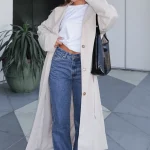 Keep A Secret Trench Coat Dove