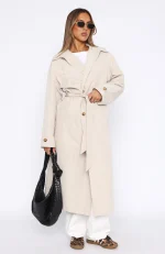 Keep A Secret Trench Coat Dove-4