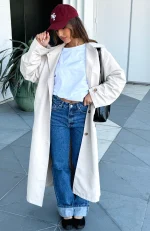 Keep A Secret Trench Coat Dove-6