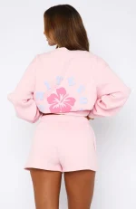 Keep Blooming Lounge Pink Short-3
