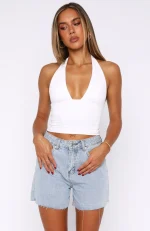 Keep It Brief Denim Light Blue Short-1