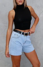 Keep It Brief Denim Light Blue Short