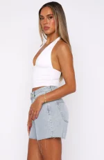 Keep It Brief Denim Light Blue Short-2