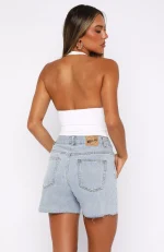 Keep It Brief Denim Light Blue Short-3