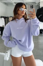 Leisure Series Oversized Hoodie Lavender-4