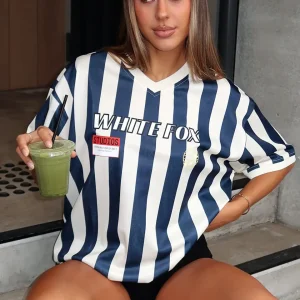 Let's Just Leave Oversized Navy Jersey