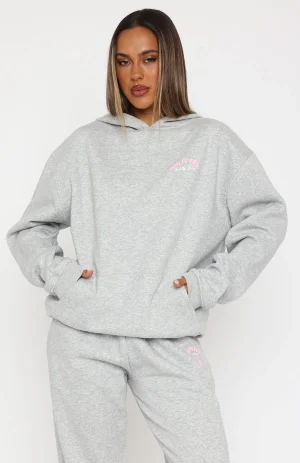 Love Me Tender Oversized Hoodie Dark Grey Marle-1