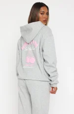 Love Me Tender Oversized Hoodie Dark Grey Marle-3