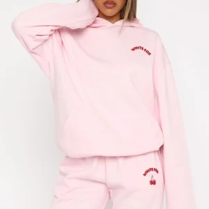 Love Me Tender Oversized Hoodie Pink-1