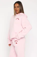 Love Me Tender Oversized Hoodie Pink-2
