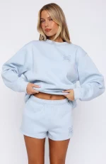 Love You Forever Lounge Baby Blue Short-1
