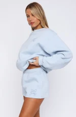Love You Forever Lounge Baby Blue Short-2