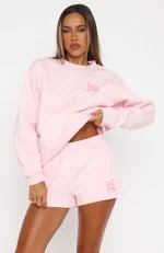 Love You Forever Lounge Pink Short-1