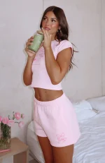 Love You Forever Lounge Pink Short