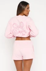 Love You Forever Lounge Pink Short-3