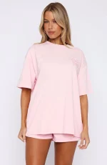 Love You Forever Oversized Pink Tee-1