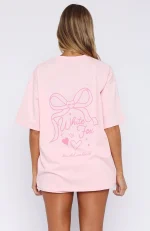 Love You Forever Oversized Pink Tee-3