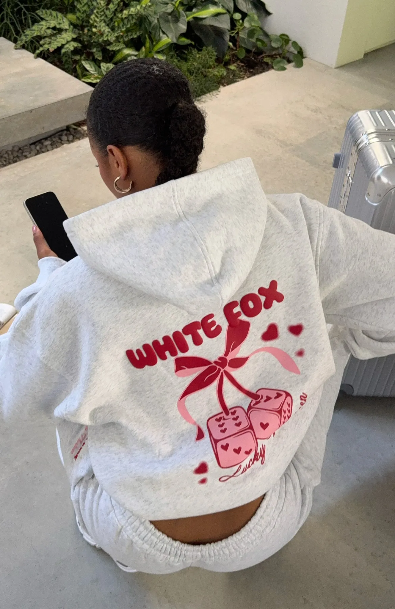 Lucky Thirteen Cheyenne Oversized Hoodie Grey Marle Lucky Thirteen Cheyenne Oversized Hoodie Grey Marle