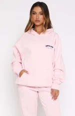 Lucky Thirteen Cheyenne Oversized Hoodie Soft Pink-1