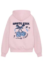 Lucky Thirteen Cheyenne Oversized Hoodie Soft Pink-4