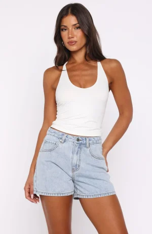 Maddy Denim Mid Blue Short-1