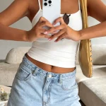 Maddy Denim Mid Blue Short