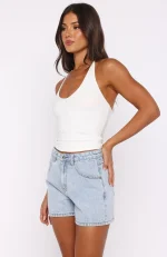 Maddy Denim Mid Blue Short-2