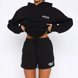 Main Season Lounge Black Short-1