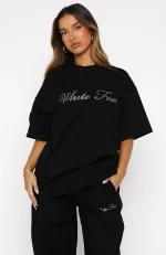 Make It Or Break It Oversized Black Tee-1