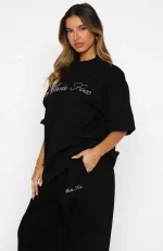 Make It Or Break It Oversized Black Tee-2