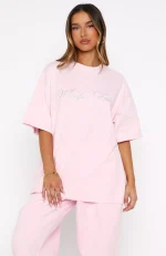 Make It Or Break It Oversized Pink Tee-1