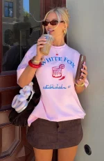 Make It Spicy Oversized Pink Tee-1